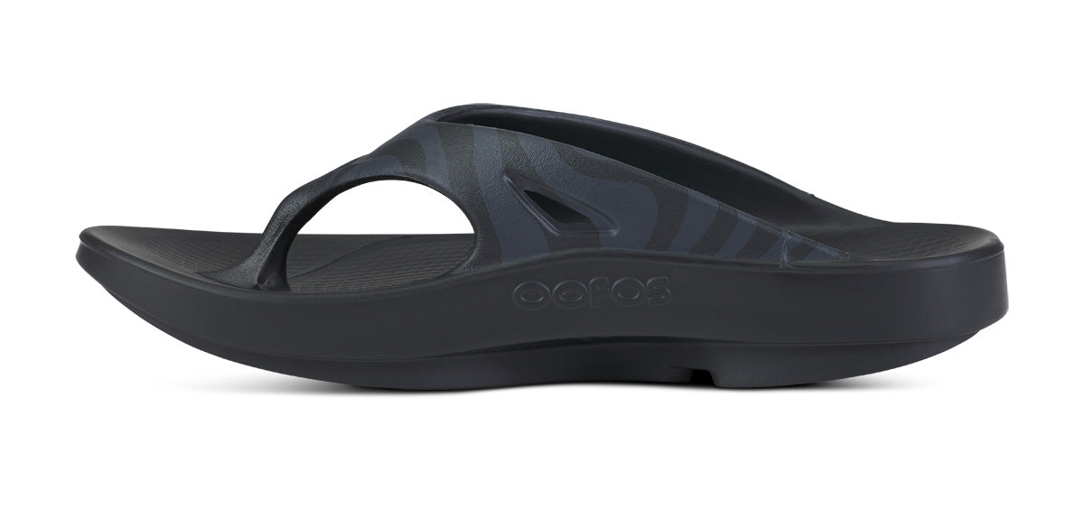 BAUER/OOFOS Men'S OOriginal Sport Sandal – Black Asphalt - Image 4