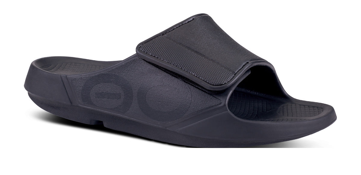 Men'S OOahh Sport Flex Sandal - Matte Black