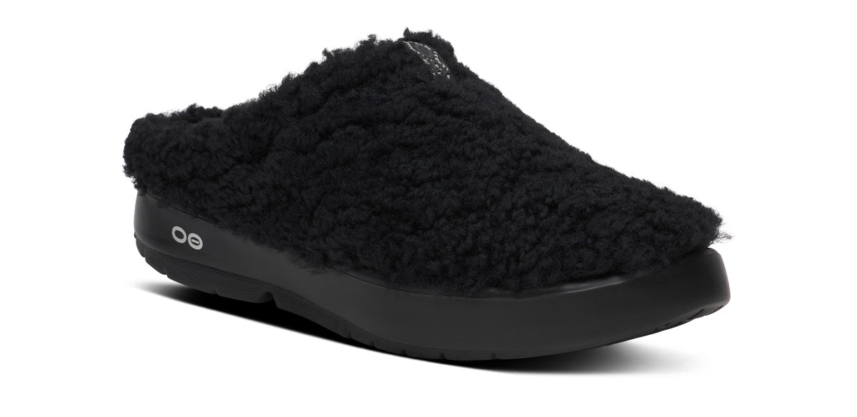 Women'S OOcoozie Sherpa Mule - Black