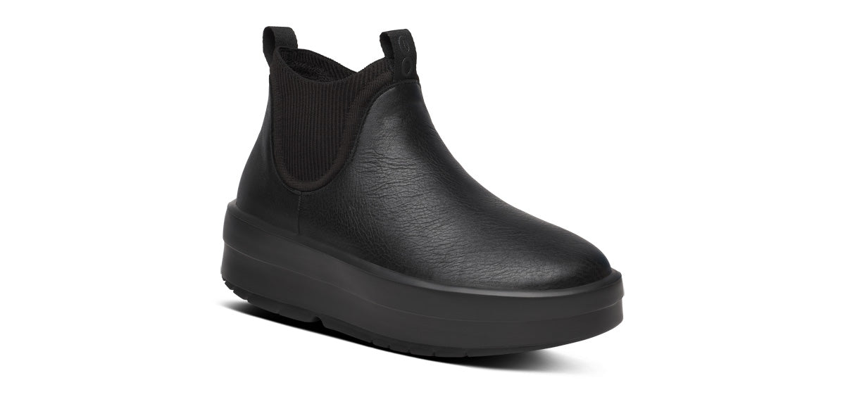 Women'S OOmega Leather Londoner - Black